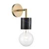 Rocco Wall Sconce in Vintage Brass and Black Marble