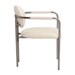 Rylan Dining Chair in Dillon Cream Side