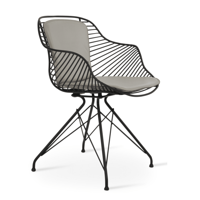 Zebra Dining Chair in Black and Bone PPM FR