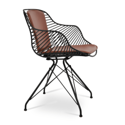 Zebra Dining Chair in Black and Cinnamon PPM FR