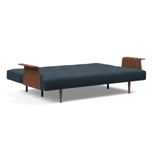 Recast Plus Sofa Bed with Arms in Nist Blue Open
