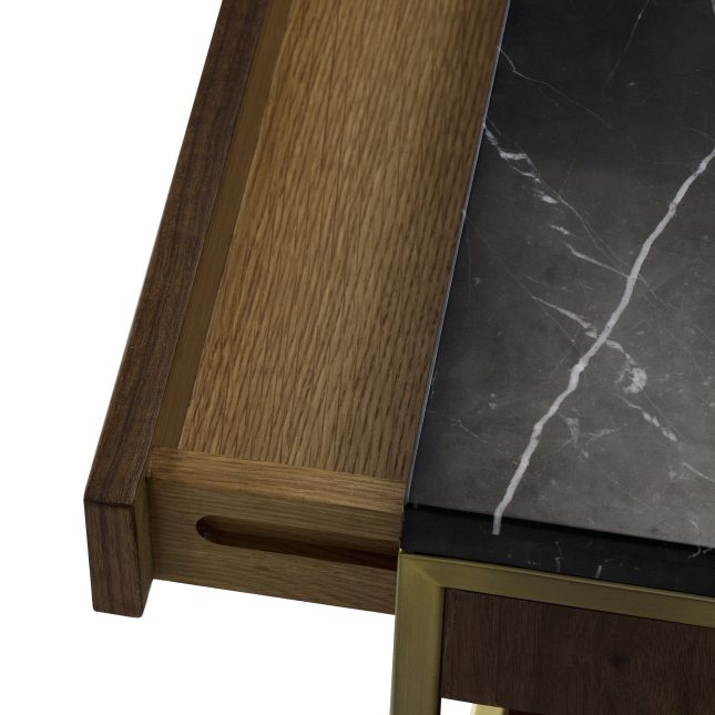 Callum Side Table Drawer and Top Details