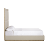 Murien Bed in Norman Ivory Fabric and Natural Side