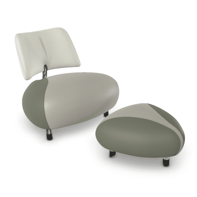 Pallone Lounge Chair Ma with Footstool
