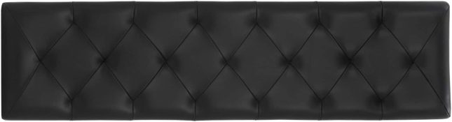 Staten Bench in Black Leatherette Cushion