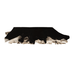 Teak Root Console Table Black Bleached W Top