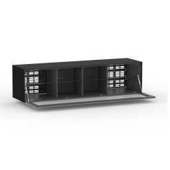 Magic TV Stand Black and White Open