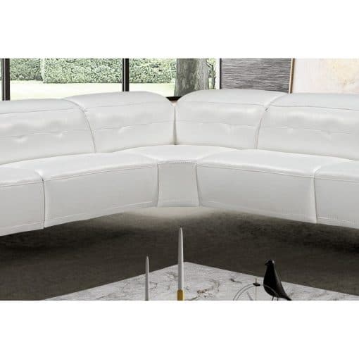 Nicole Sectional in White Details