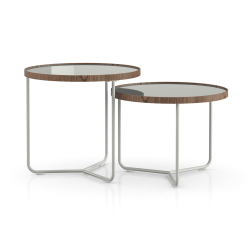 Adelphi Nested Side Tables Ice Glass Top