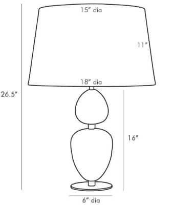 Agota Table Lamp Dimensions