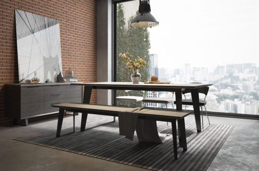 Amsterdam Bench with Amsterdam Dining Table