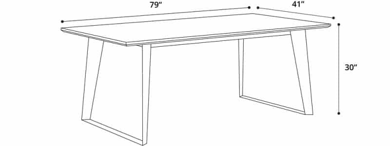 Amsterdam Dining Table Dimensions