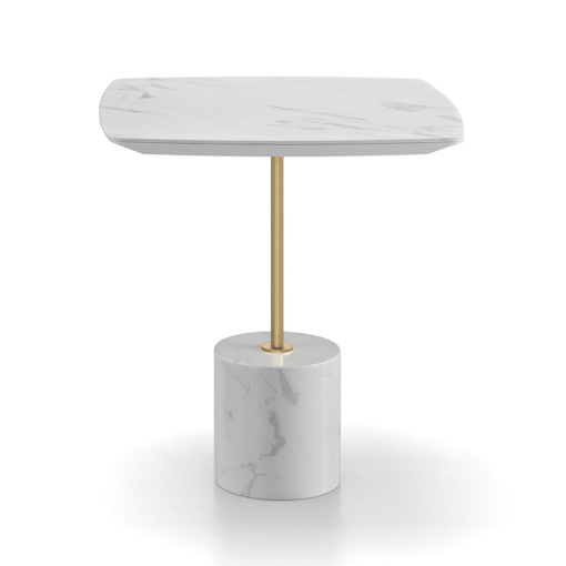 Andes Side Table in White Granite