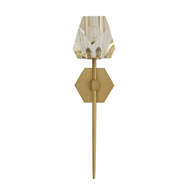 Basilia Wall Sconce in Antique Brass