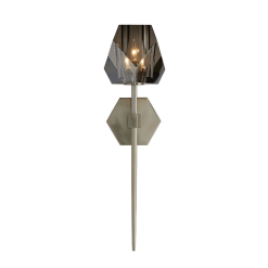 Basilia Wall Sconce in Pale Brass With Light