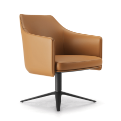 Clayton Accent Chair in Turmeric Leather