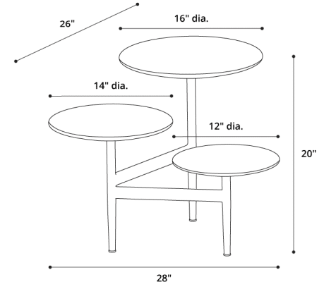 Hatton Side Table Dimensions