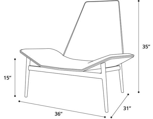 Kent Accent Chair Dimensions