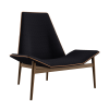 Kent Lounge Chair in Black Linen