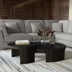Perry Modular Sofa Set in Gris Fabric Details