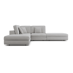 Perry Modular Sofa Set in Gris Fabric Side