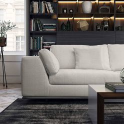 Perry Modular Sofa Set in Chalk Fabric Details
