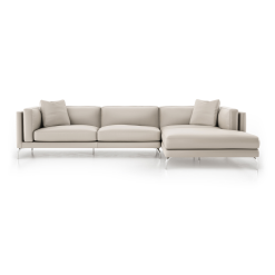 Reade Right Facing Sectional in Opala Leather