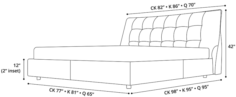 Renwick Bed Dimensions