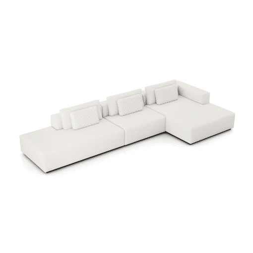 Spruce Modular Sofa Set Right Chaise Top