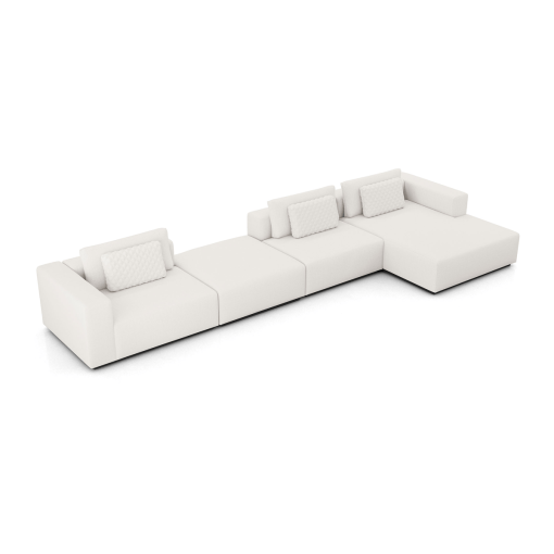 Spruce Modular Sofa Set Right Chaise Top