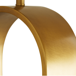 Blossom Table Lamp in Antique Brass base details