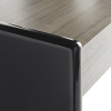 Clifford Office Desk Charcoal Lacquer Frame Details