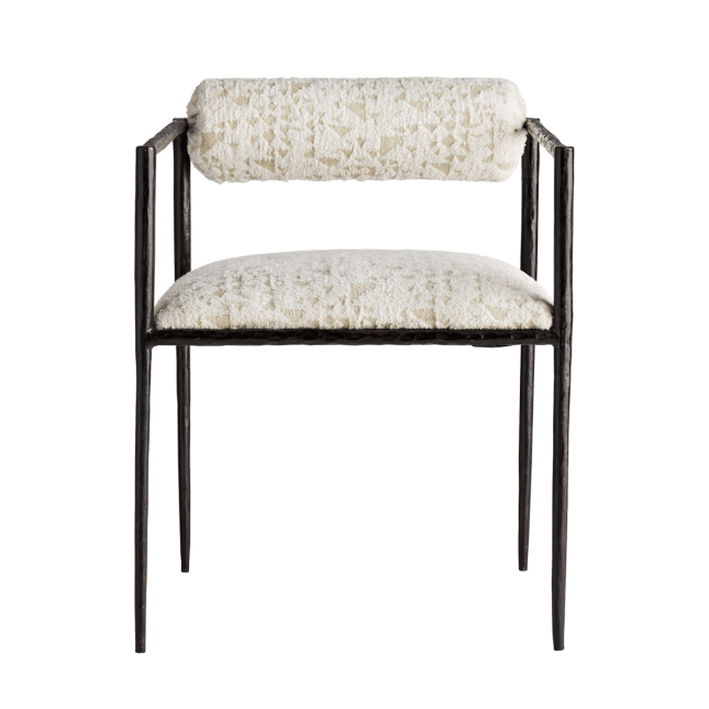 Eternal Chair in Facet Cream Chenille Front