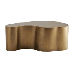 Harvey Coffee Table in Antique Brass
