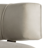 Leon Accent Chair in Morel Leather Details Headrest