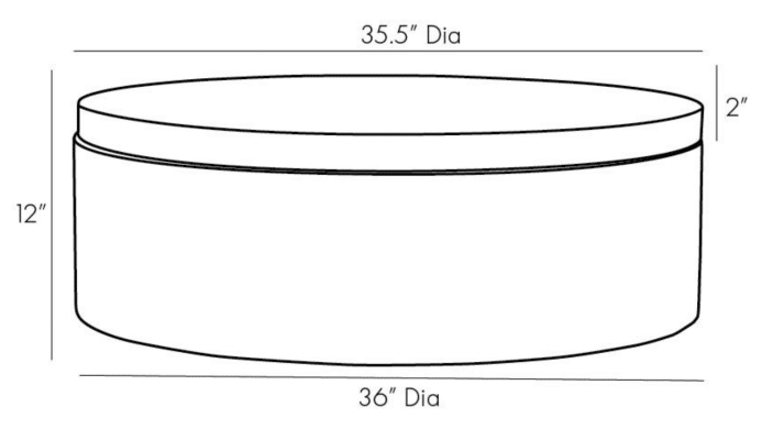 Morales Coffee Table Dimensions