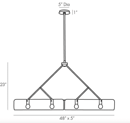 Thera Chandelier Dimensions