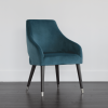 Adelaide Dining Armchair in Timeless Teal Liveshot