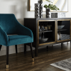 Adelaide Dining Armchair in Timeless Teal Liveshot Living Room