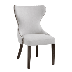 Adelaide Dining Chair in Light Grey Fabric