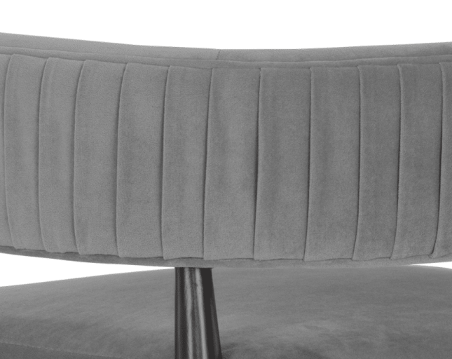 Callem Counter Stool in Antonio Charcoal Details Fabric