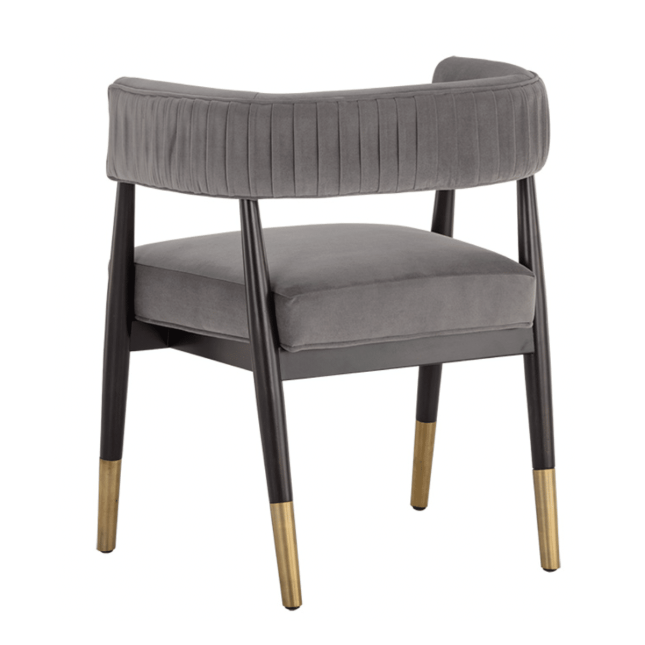Callem Dining Chair in Antonio Charcoal Back