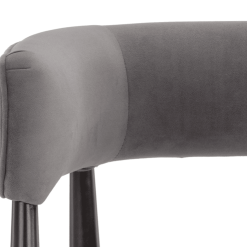 Callem Dining Chair in Antonio Charcoal Details