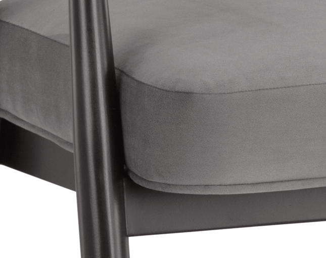 Callem Dining Chair in Antonio Charcoal Details