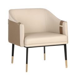 Carter Lounge Chair in Napa Beige and Napa Tan