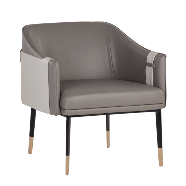 Carter Lounge Chair in Napa Taupe and Napa Stone