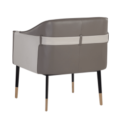 Carter Lounge Chair in Napa Taupe and Napa Stone Back
