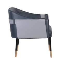 Carter Lounge Chair in Napa Thunder and Napa Slate Side