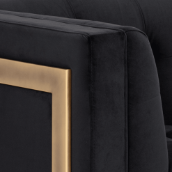 Ekon Sofa in Abbington Black Frame and UPH Details