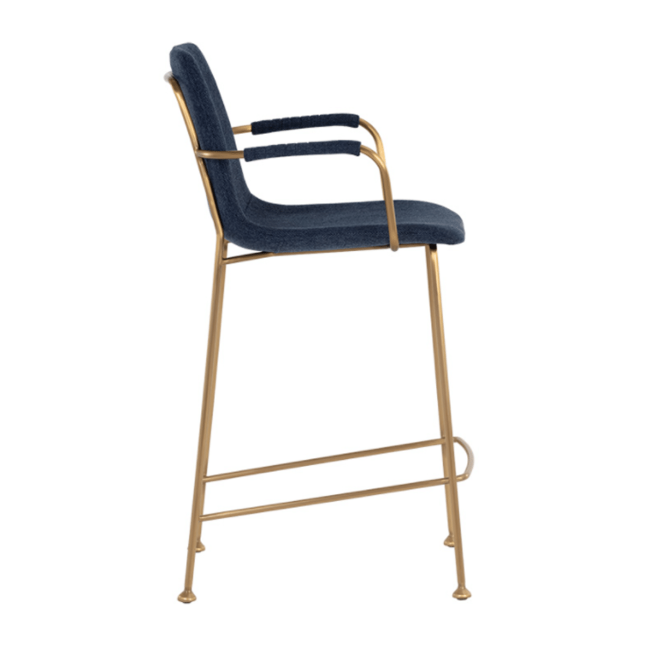 Hathaway Counter Stool in Belfast Navy Side